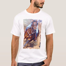 Ren met de Fast Crowd Barrel Racing T-shirt