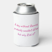 Ren met een gevoel van humor blikjeskoeler (Blikje Achterkant)