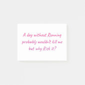 Ren met een gevoel van humor post-it® notes (Voorkant)