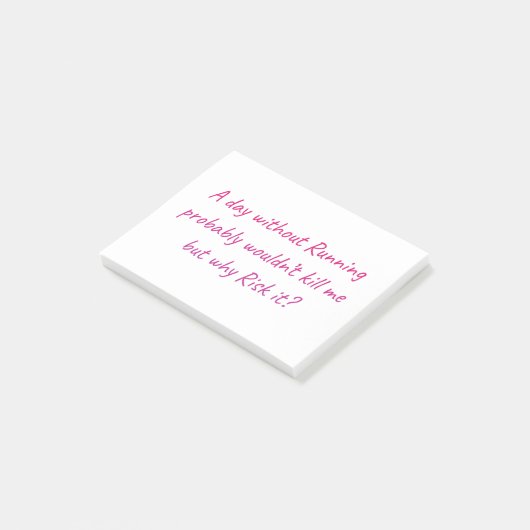 Ren met een gevoel van humor post-it® notes (Schuin)