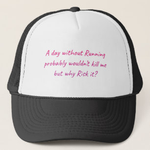 Ren met een gevoel van humor trucker pet