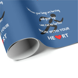 Ren met je hart inspirerend cadeaupapier