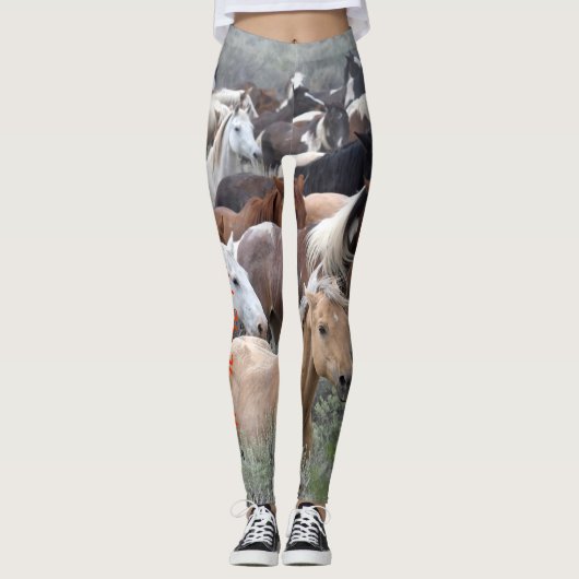 Ren met je hart! leggings (Voorkant)