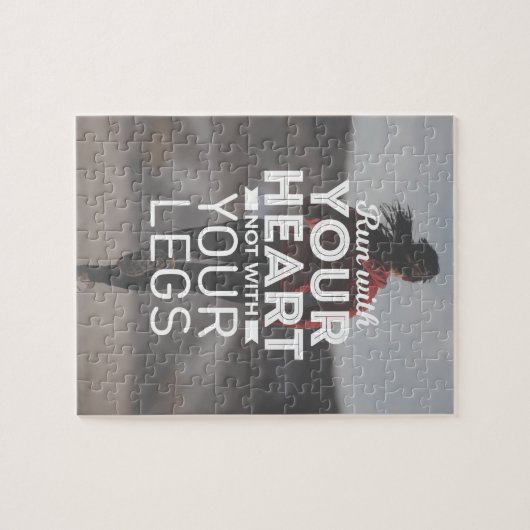 Ren met je hart legpuzzel (Horizontaal)