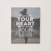 Ren met je hart legpuzzel (Verticaal)