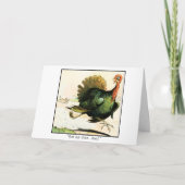Ren naar succes Funny Thanksgiving Business Feestdagen Kaart (Voorkant)