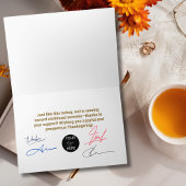 Ren naar succes Funny Thanksgiving Business Feestdagen Kaart