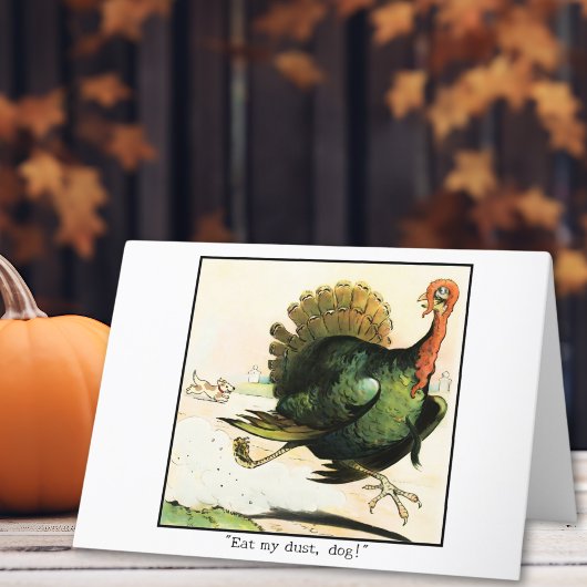 Ren naar succes Funny Thanksgiving Business Feestdagen Kaart