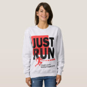 Ren net Red Marathon Runner Track Race Vrouwen Trui (Voorkant volledig)