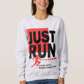 Ren net Red Marathon Runner Track Race Vrouwen Trui (Voorkant)
