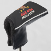 Ren nu, schrans later Kalkoenloper Marathon Golfheadcover (3/4 voorkant)