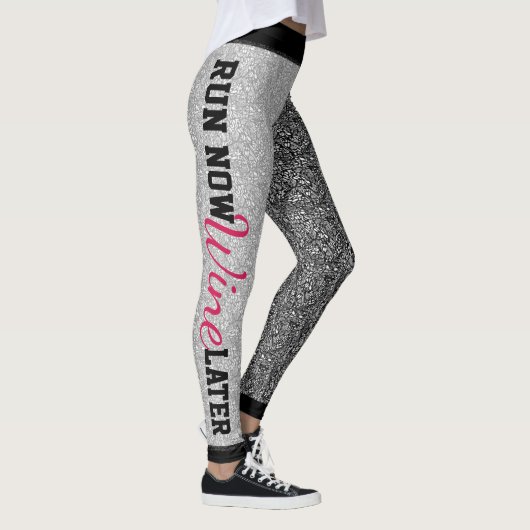 Ren nu, wijn later leggings (Rechts)