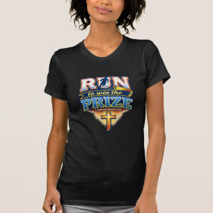Ren om de prijs T-shirt te winnen
