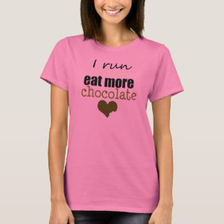 Ren om meer chocolade te eten t-shirt
