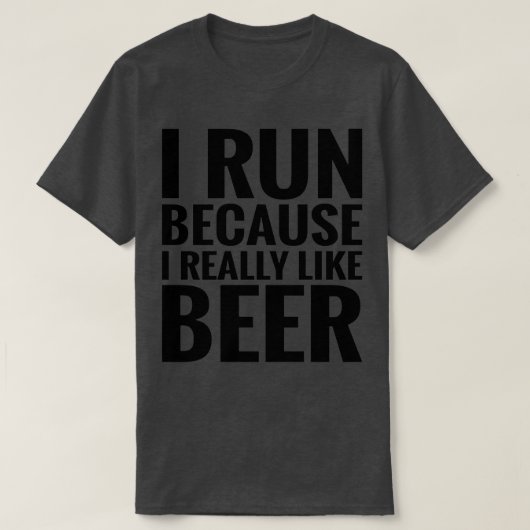 Ren omdat ik van Beer hou T-shirt (Design voorkant)