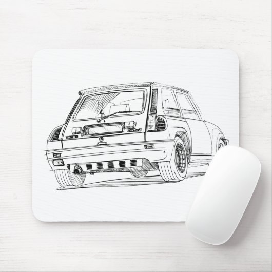 Ren R5 Turbo Muismat (Met muis)