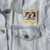 Ren! Red ons zelf! Vierkante Button 5,1 Cm (In situ)