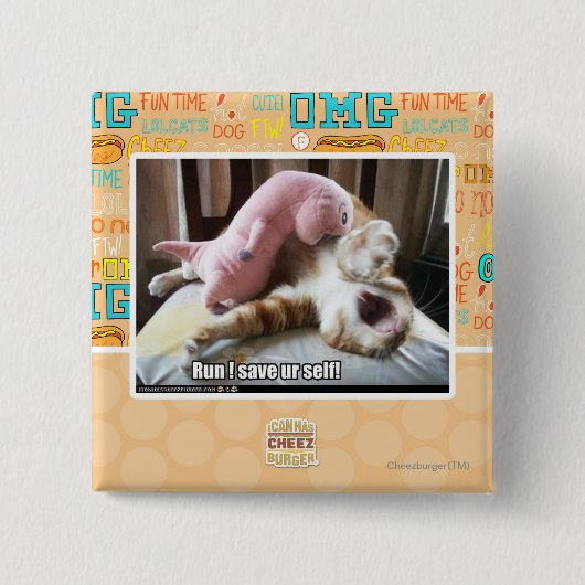 Ren! Red ons zelf! Vierkante Button 5,1 Cm (Voorkant)