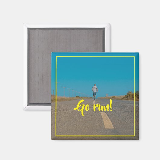 Ren! Road Motivation Inspiration Magnet (Voorkant / Achterkant)