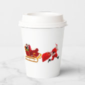 Ren, Santa, ren! Papieren Bekers (Achterkant)