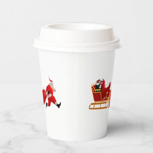Ren, Santa, ren! Papieren Bekers (Rechts)