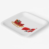 Ren, Santa, ren! Papieren Bordjes (Gebogen)