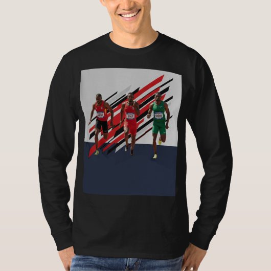 Ren snel. Droom groot. Finish sterk T-shirt (Voorkant)