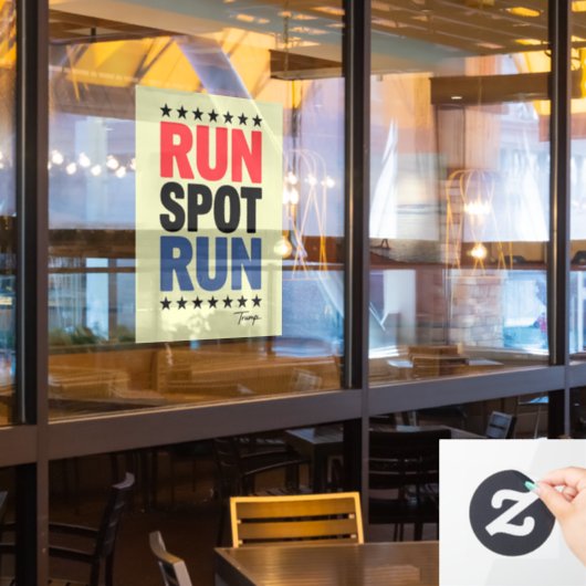 Ren Spot Ren Trump 2024 Raamsticker (Restaurant Raam)