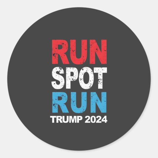 Ren Spot Ren Trump 2024 Trump Vance verkiezing Ronde Sticker (Voorkant)