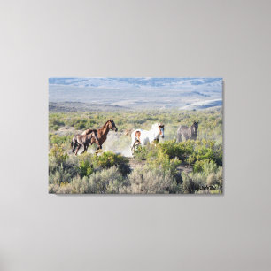 Ren voor altijd vrij canvas afdruk