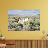 Ren voor altijd vrij canvas afdruk (Insitu (Woonkamer))