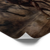 Ren voor de Rozen, paardenracing Poster (Hoek)