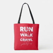 Ren... Walk... kruipen... Geef het gewoon niet op! Tote Bag (Achterkant)