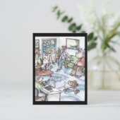 Ren weg! Briefkaart (Staand voorkant)