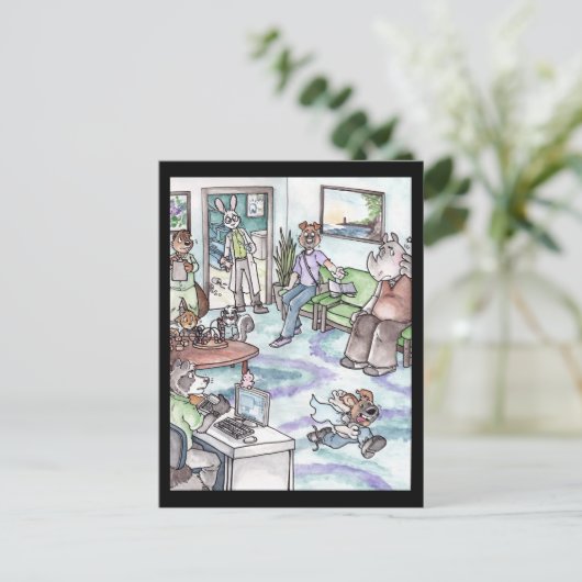 Ren weg! Briefkaart (Staand voorkant)