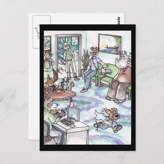 Ren weg! Briefkaart (Voorkant / Achterkant)