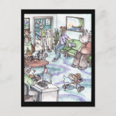 Ren weg! Briefkaart (Voorkant)