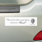 Ren zo vaak gek als je wilt bumpersticker (Op auto)
