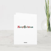 Ren zu Weihnachten Kaart (Achterkant)