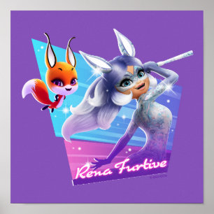 Rena Furtive Graphic Poster