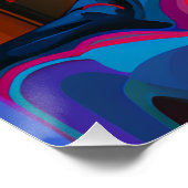 Rena Queen Auburn Bruin Haar Zwart Melanine Afro Perfect Poster (Hoek)