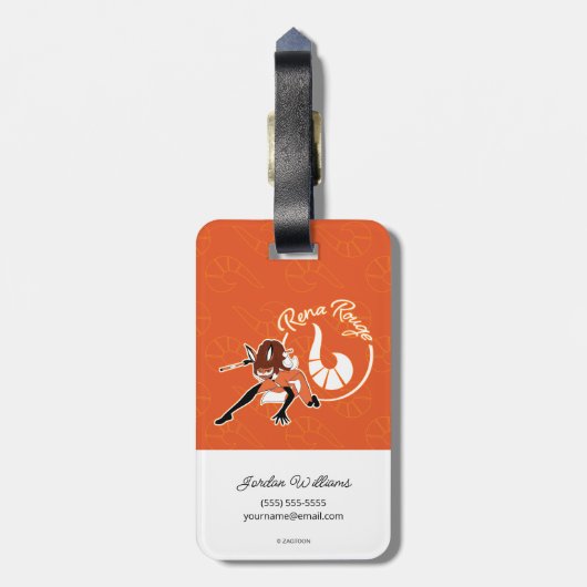 Rena Rouge Badge Bagagelabel (Achterkant verticaal)