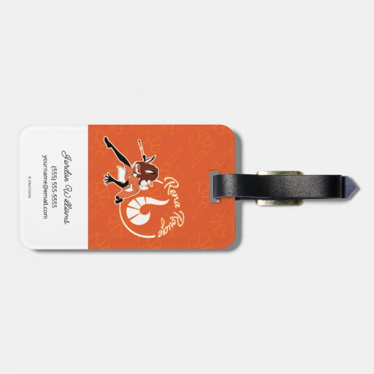 Rena Rouge Badge Bagagelabel (Achterkant horizontaal)