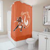 Rena Rouge Badge Douchegordijn (In situ)