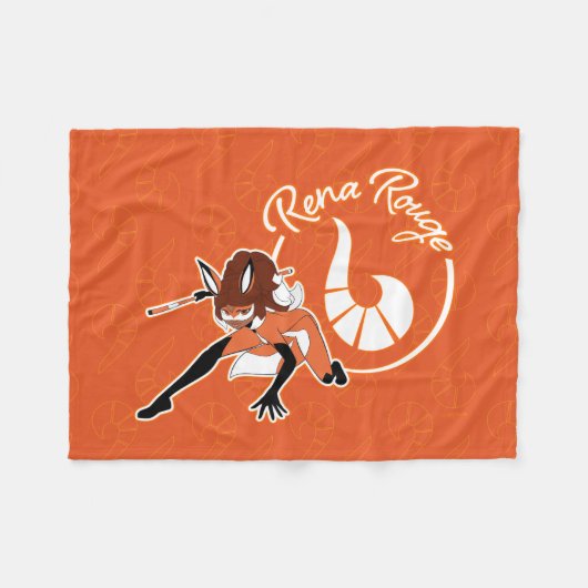 Rena Rouge Badge Fleece Deken (Voorkant (Horizontaal))