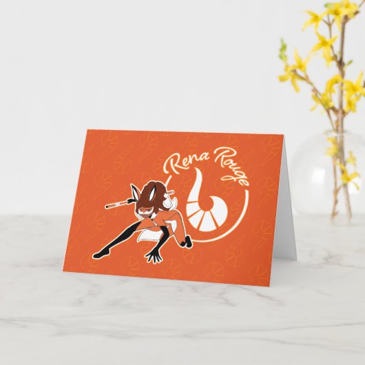 Rena Rouge Badge Kaart (Gele Bloem)