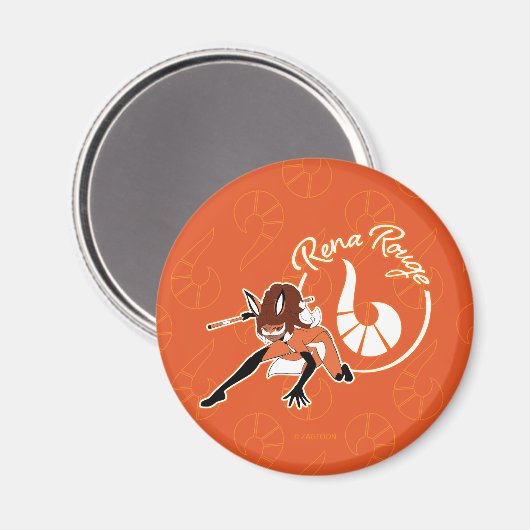 Rena Rouge Badge Magneet (Voorkant / Achterkant)