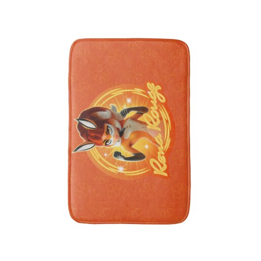 Rena Rouge Circle Badge Badmat (Voorkant Verticaal)