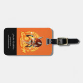 Rena Rouge Circle Badge Bagagelabel (Voorkant horizontaal)