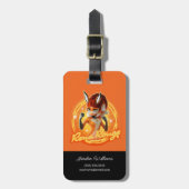 Rena Rouge Circle Badge Bagagelabel (Voorkant verticaal)